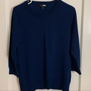 JCrew blue wool sweater